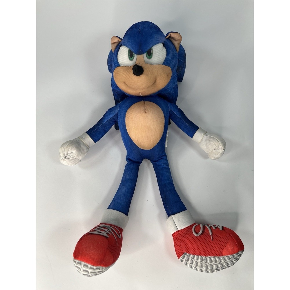 Sonic the Hedgehog Plush Sonic 2 the Movie 13" Plush Figure Sound Works No Tag